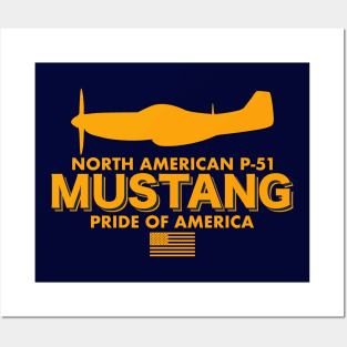 North American P-51 Mustang Posters and Art